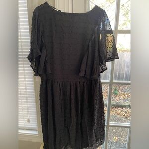 Altar’d State Beautiful Soul Little black dress with flutter sleeves